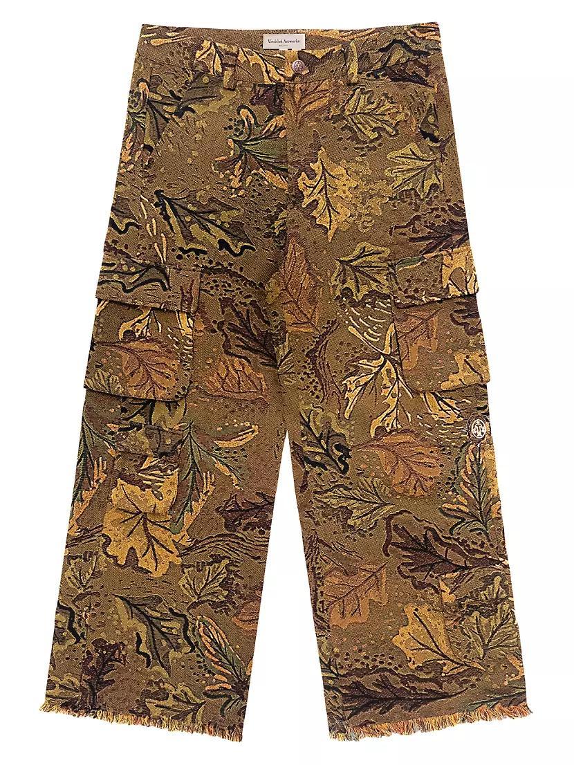 The Beginning Is The End Camouflage Jacquard Cargo Pants Product Image