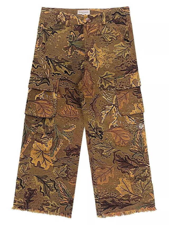 The Beginning Is The End Camouflage Jacquard Cargo Pants Product Image