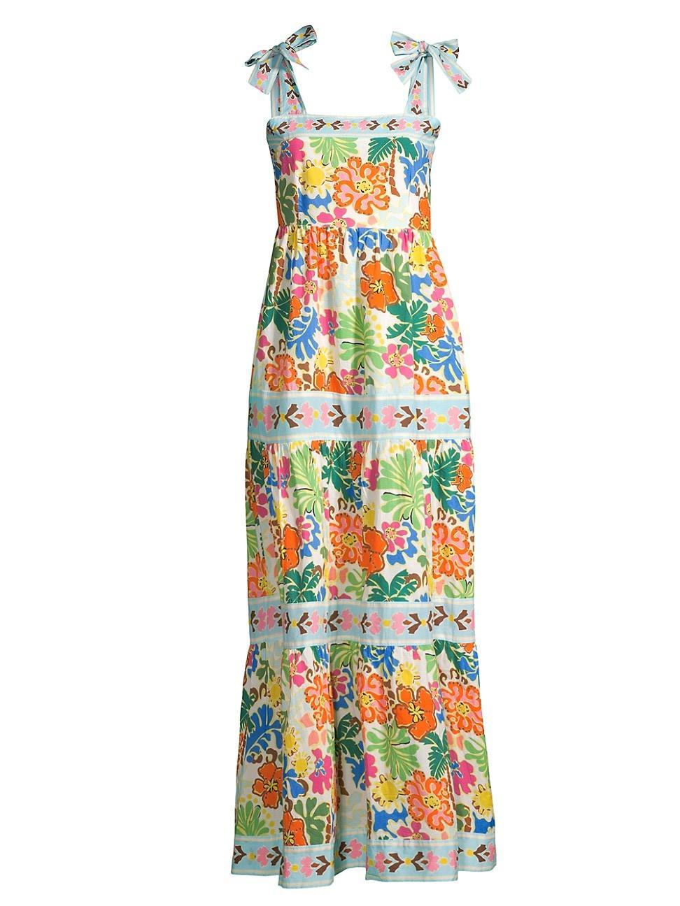 Womens Charlotte Tiered Floral Maxi Dress Product Image