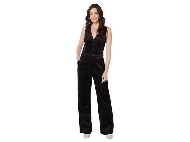 PAIGE Denia Wide Leg Sleeveless Corduroy Jumpsuit Product Image