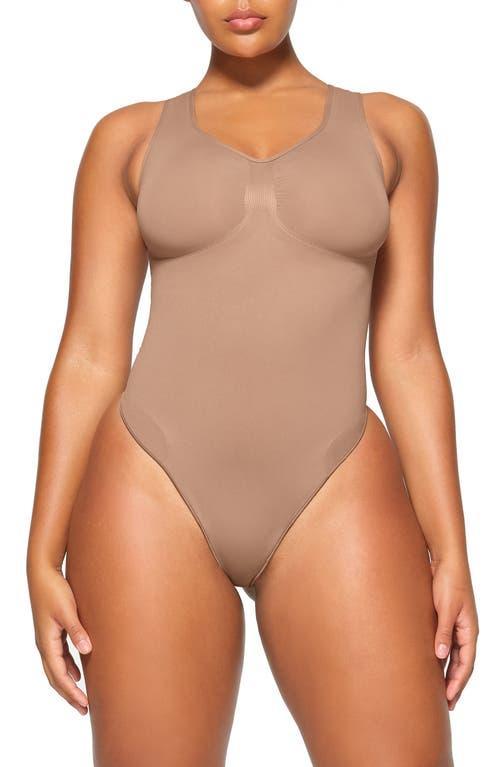 SKIMS Seamless Sculpt Scoop Neck Thong Bodysuit Product Image