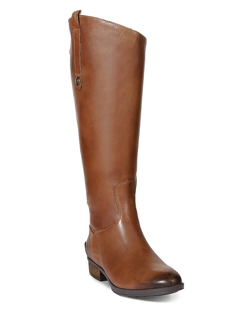 Womens Penny Leather Riding Boots Product Image