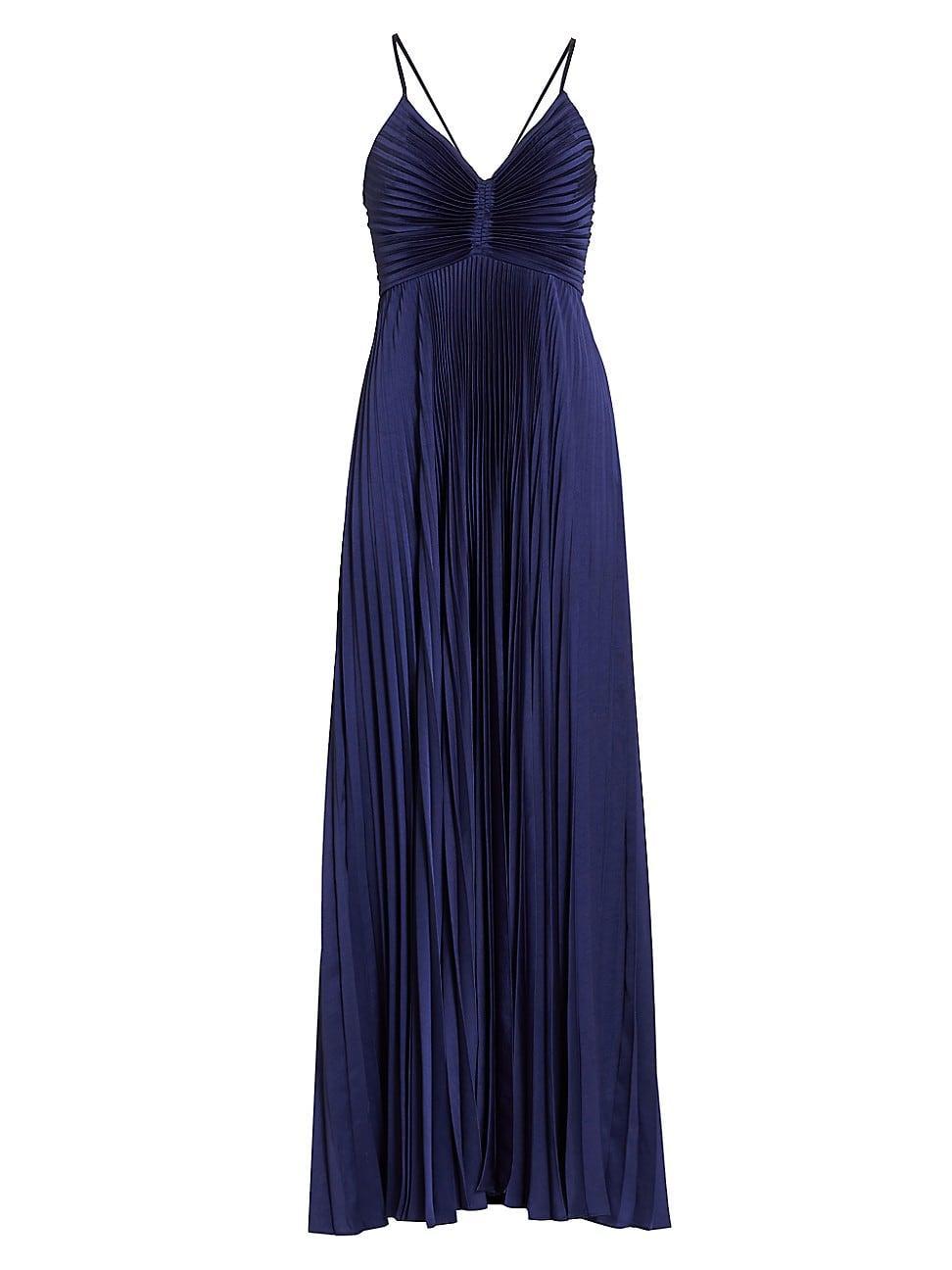 A. L.C. Aries Pleated Cutout Maxi Dress Product Image