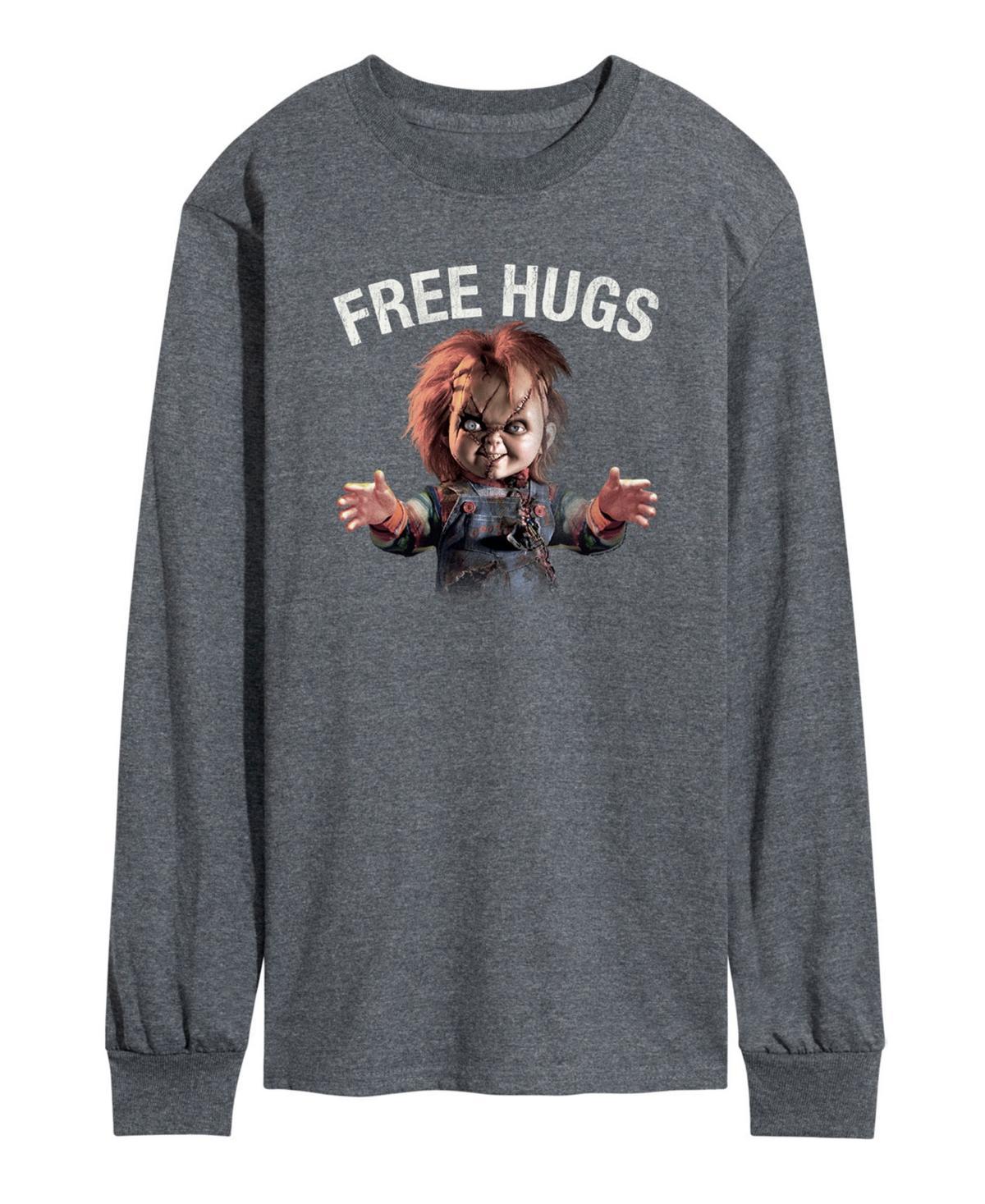 Mens Chucky Free Hugs Long Sleeve T-shirt Product Image