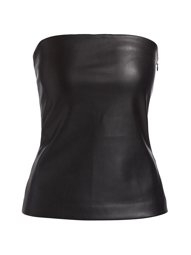 Susana Monaco Faux Leather Tube Top Product Image