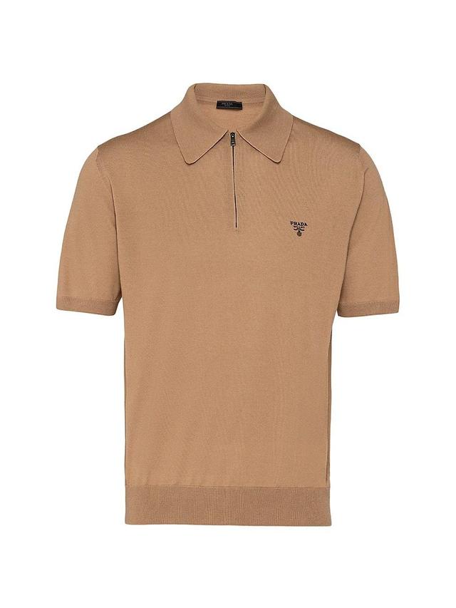 Mens Superfine Wool Polo Shirt Product Image