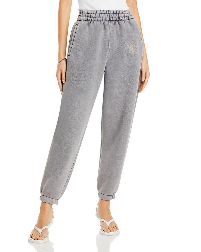 Alexander Wang Puff Logo Structured Terry Sweatpants Product Image