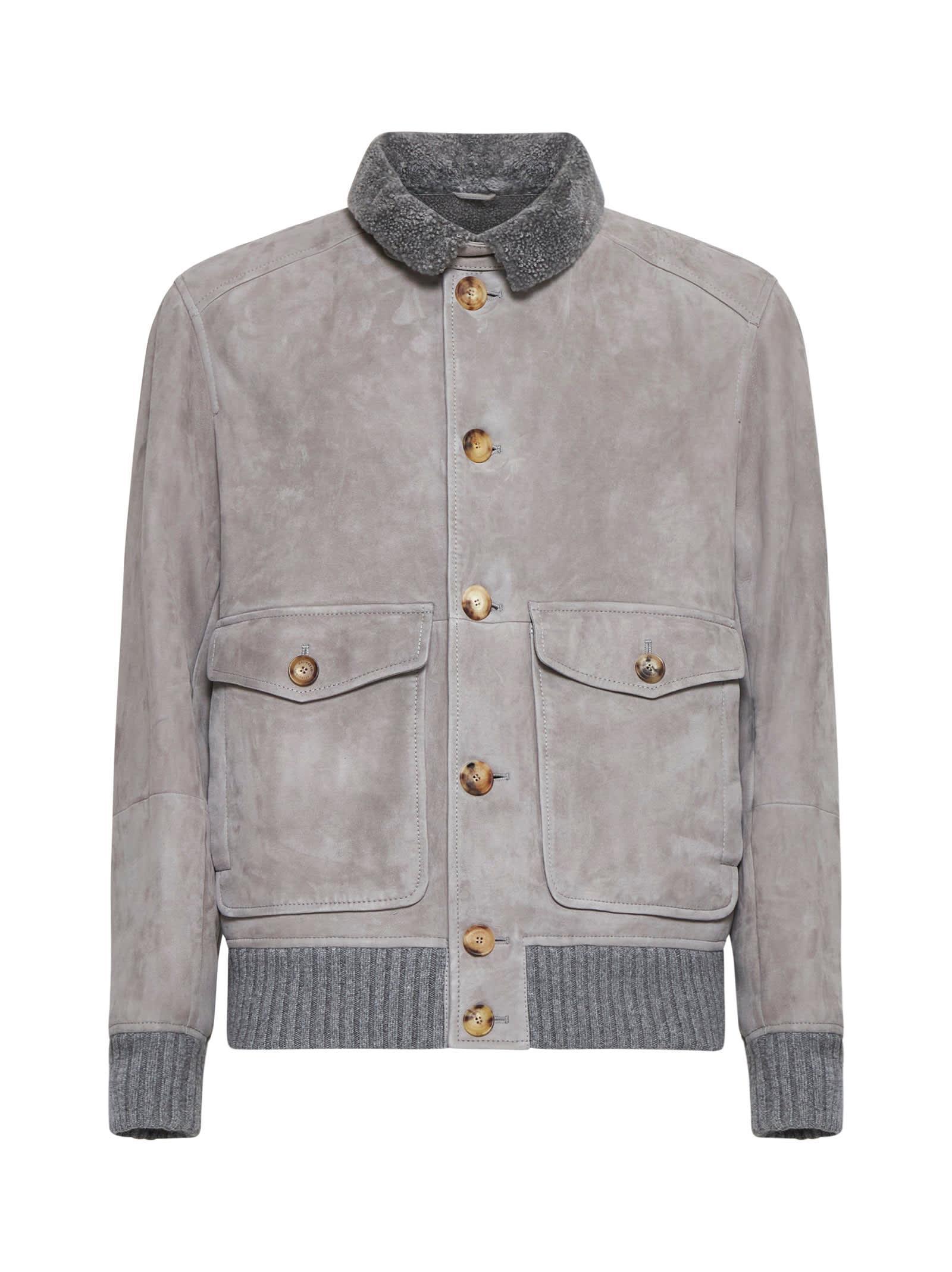 BRUNELLO CUCINELLI Coats In Grey Product Image