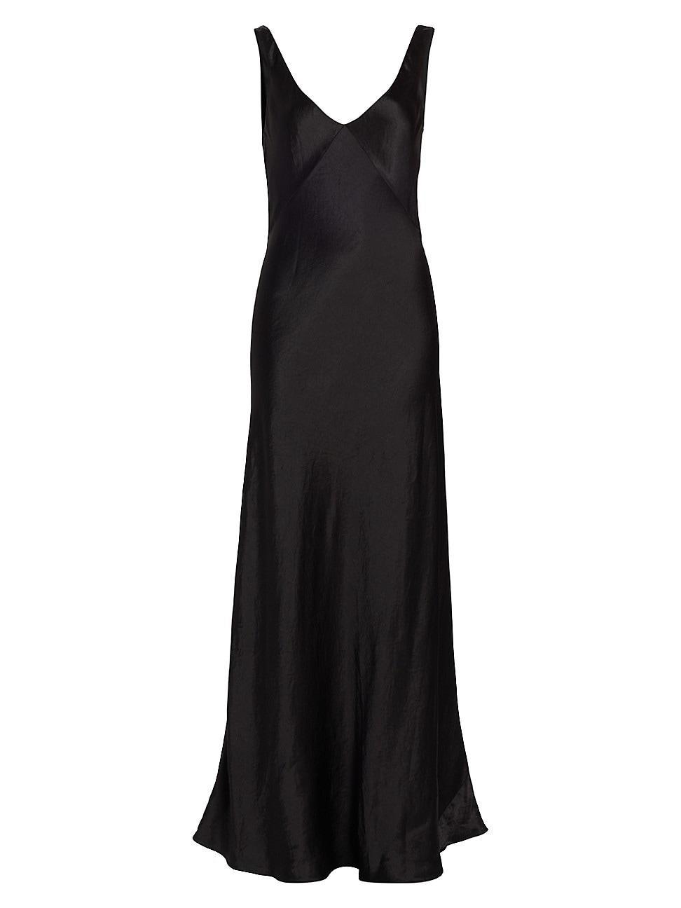 Womens V-Neck Maxi Slip Dress product image