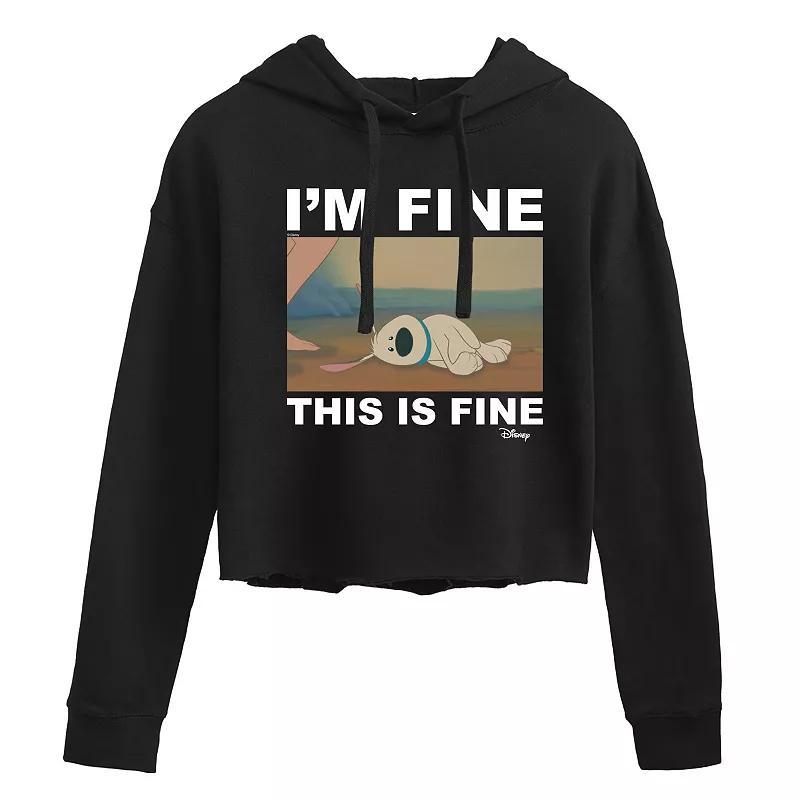 Disneys Mulan Womens Im Fine Cropped Hoodie, Girls Product Image