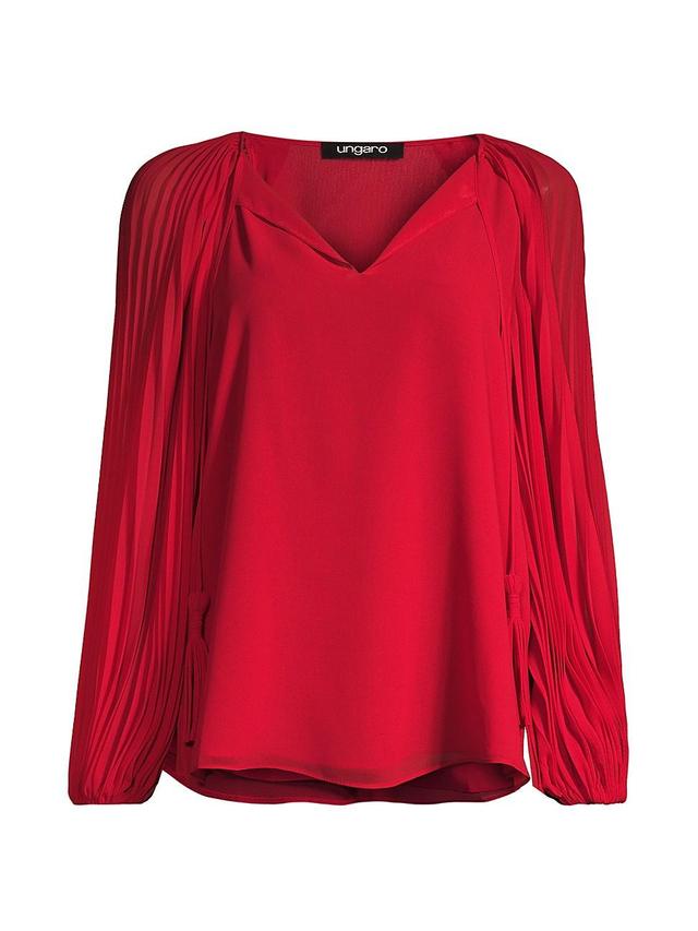 Womens Cameron Balloon-Sleeve Blouse Product Image