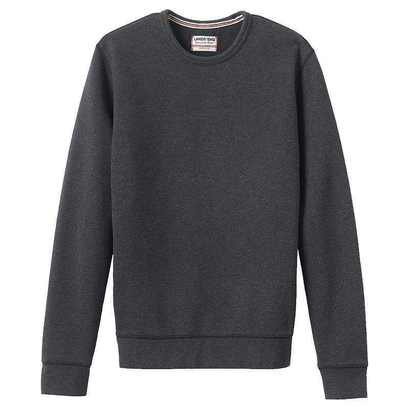 Mens Lands End Serious Sweats Crewneck Sweatshirt Green Moss Product Image