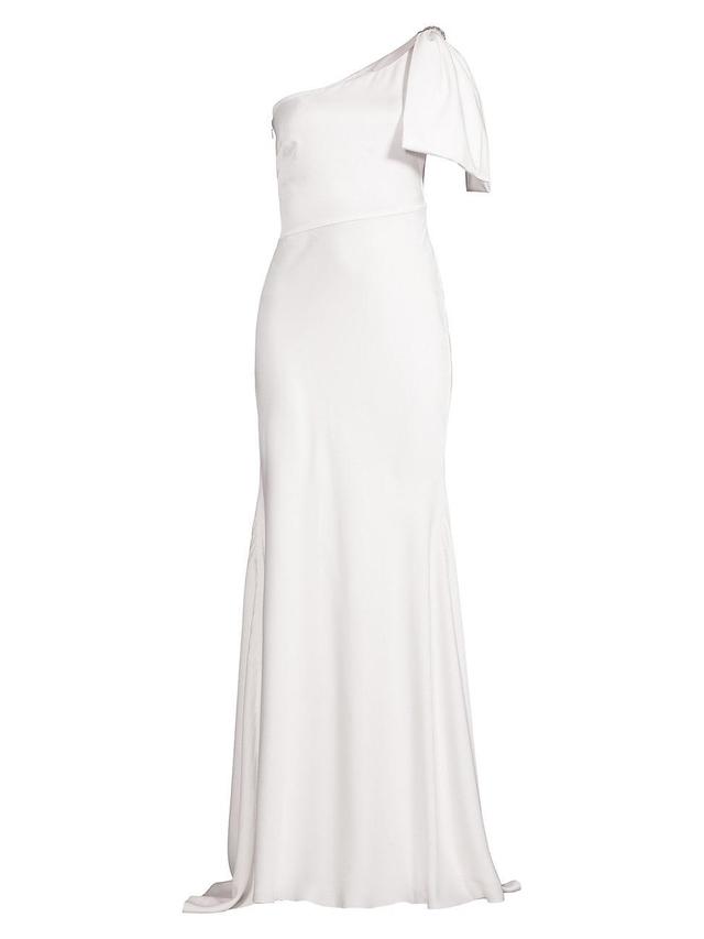 Womens Aubrey One-Shoulder Trumpet Gown Product Image