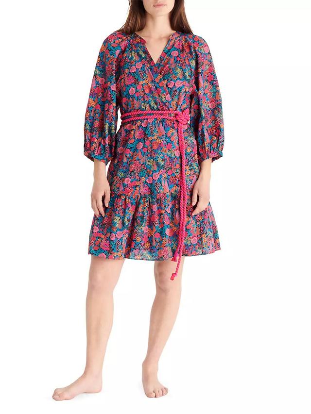 Betty Floral Cotton Minidress Product Image