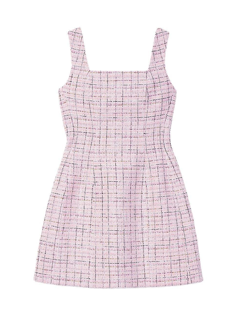 Womens Sleeveless Tweed Dress Product Image