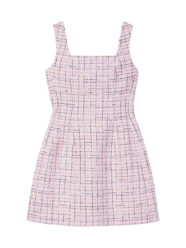 Womens Sleeveless Tweed Dress Product Image