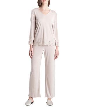 Womens Luxe Shangri La Two-Piece Pajama Set Product Image