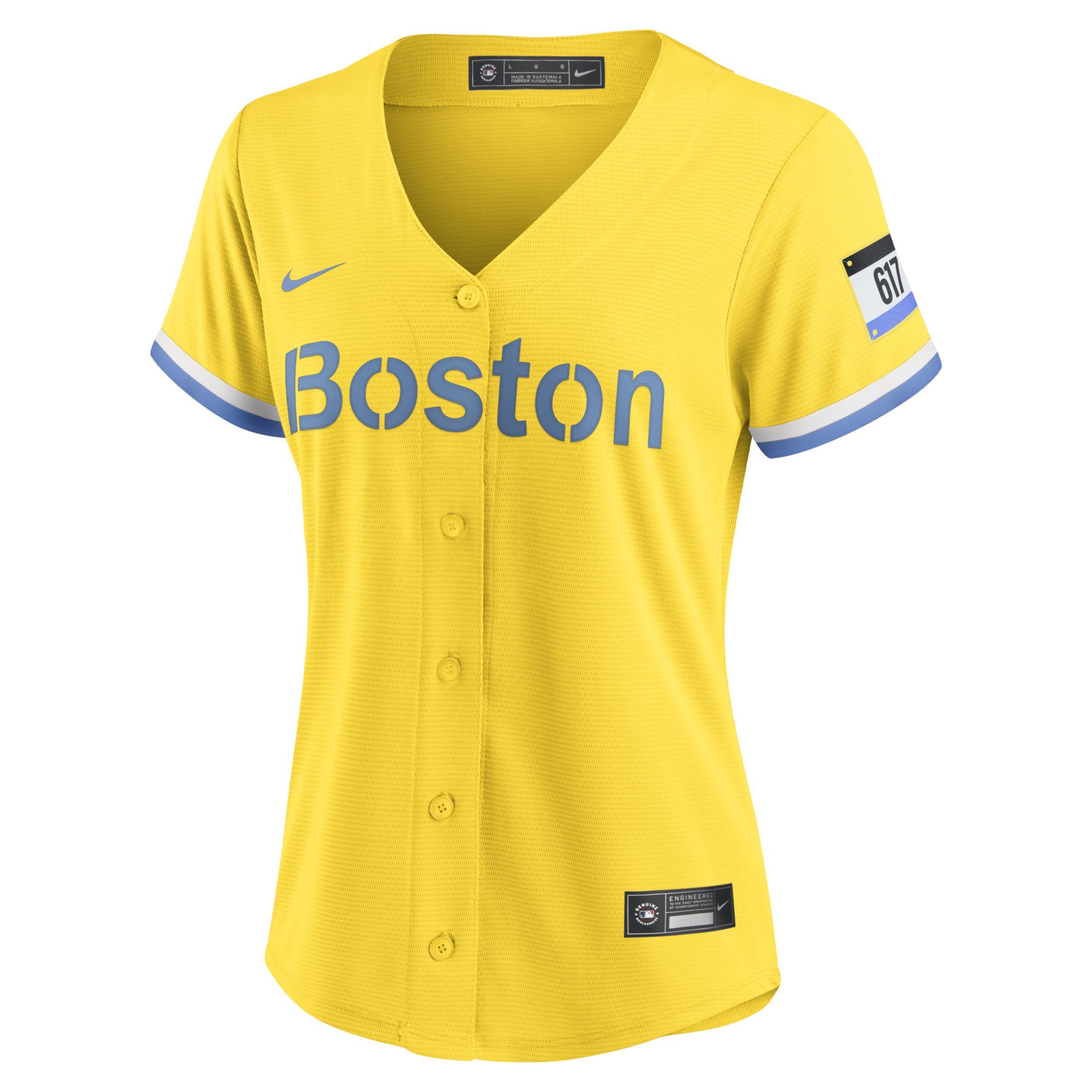 Womens Nike /Light Blue Boston Red Sox City Connect Replica Jersey Product Image