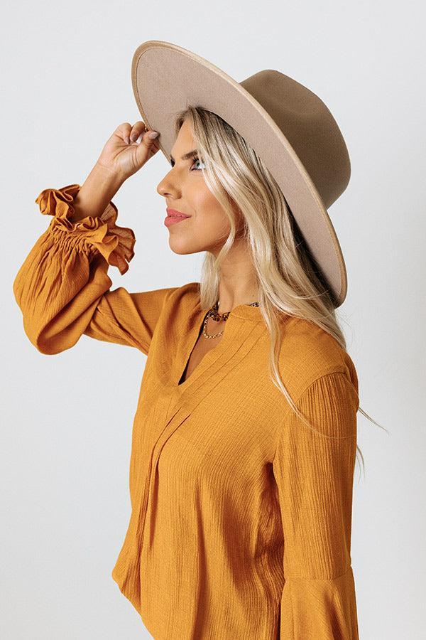 Santa Cruz Chic Shift Top In Golden Honey Product Image