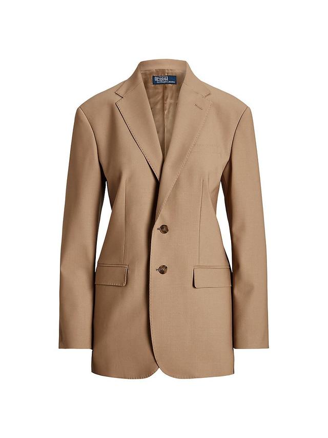 Womens Wool Blend Blazer Product Image