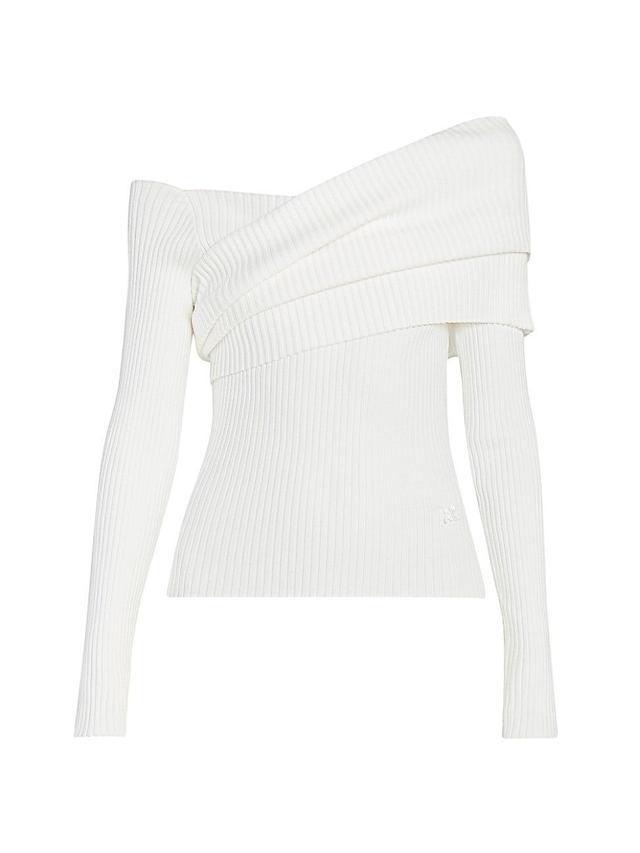 Womens Twist Rib-Knit Sweater Product Image