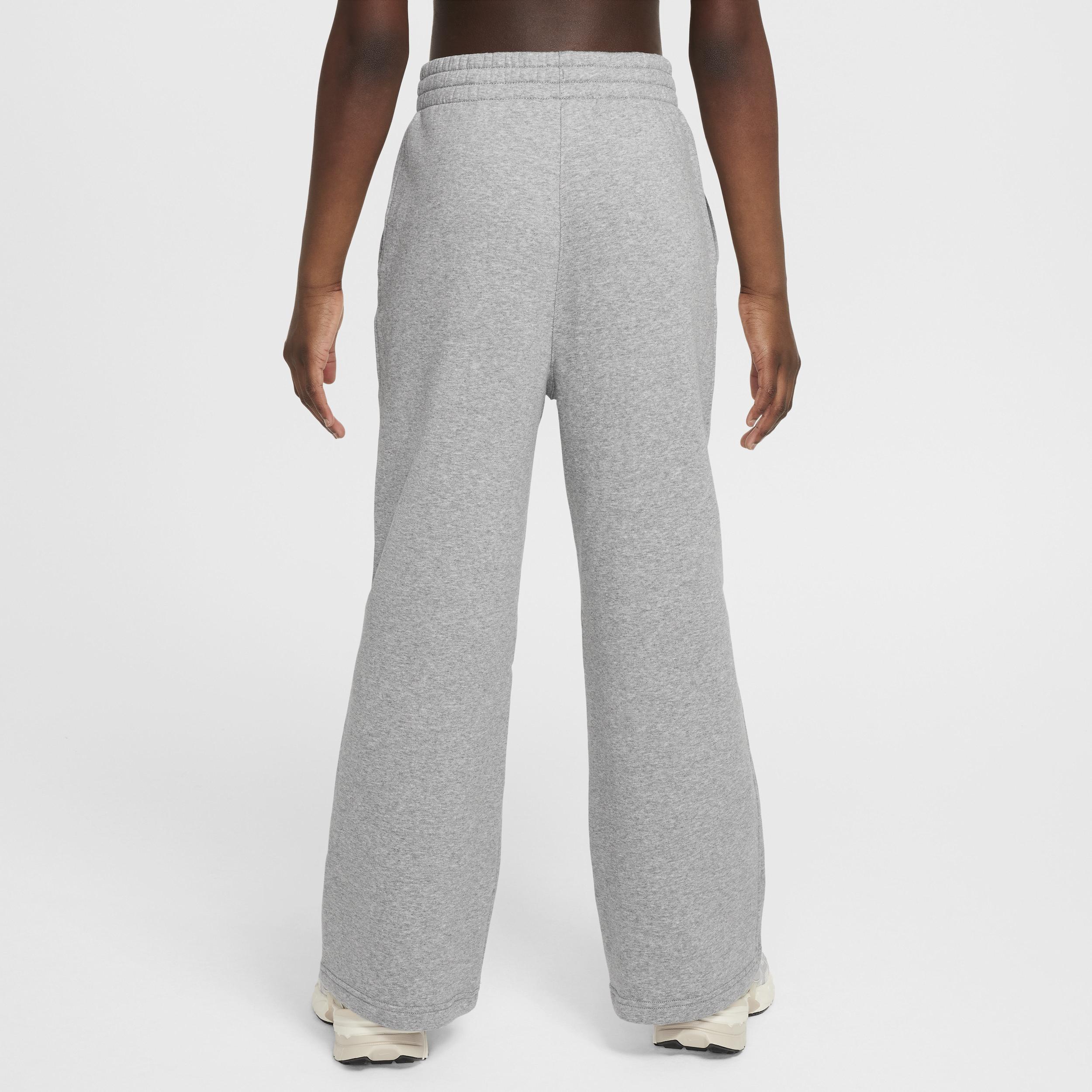 Women's Nike Sportswear Club Fleece Girls' Wide-Leg Pants Product Image