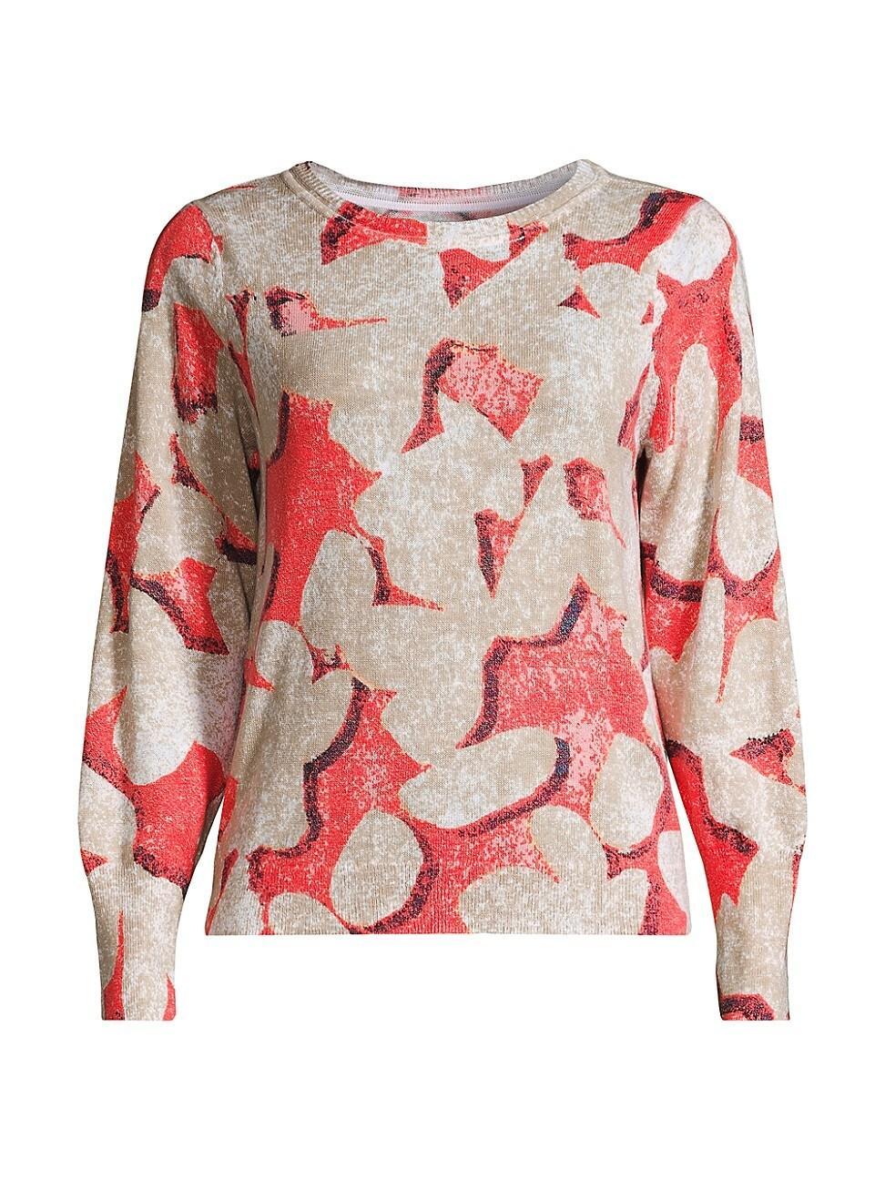 Womens Rolling Reef Printed Sweater Product Image