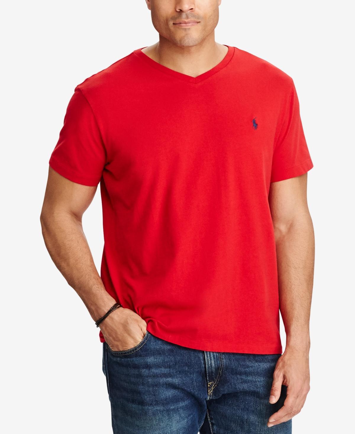 Polo Ralph Lauren Big  Tall Classic-Fit Short-Sleeve Cotton Jersey V-Neck T Product Image