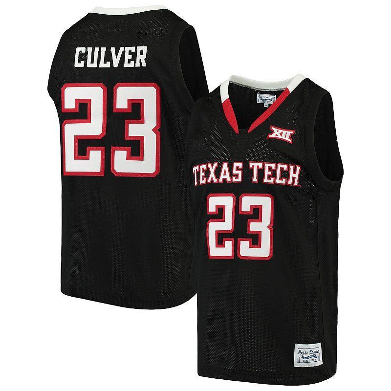 Mens Original Retro Brand Jarrett Culver Texas Tech Red Raiders Alumni Basketball Jersey Product Image