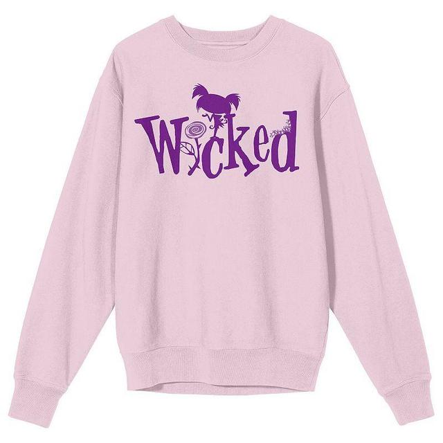 Mens Growing Up Creepie Wicked Long Sleeve Graphic Tee Pink Product Image