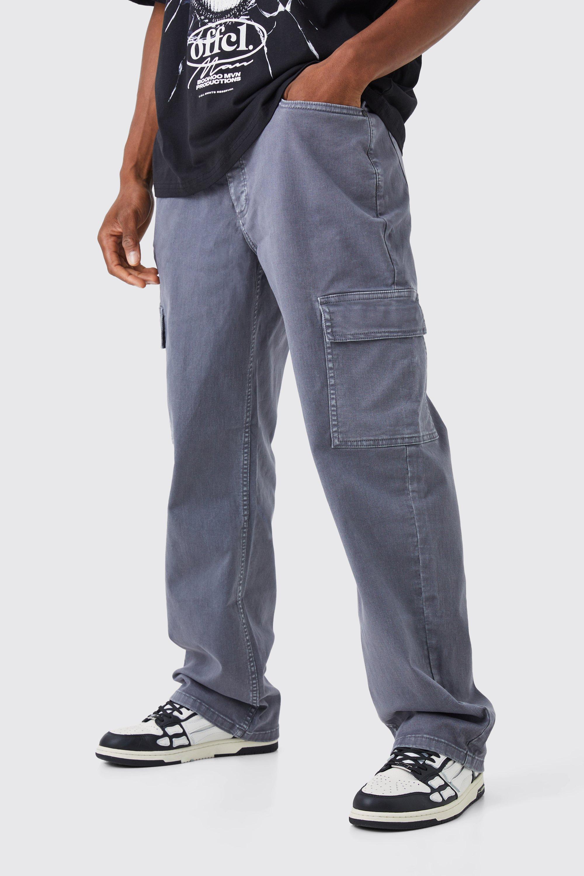 Relaxed Overdye Cargo Pants | boohooMAN USA product image