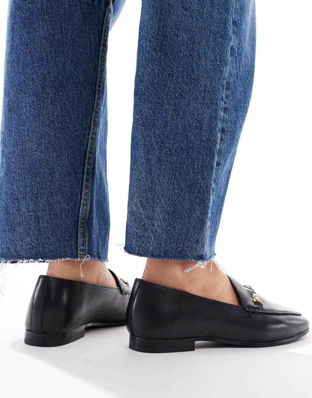 ALDO Francine loafers in black leather Product Image