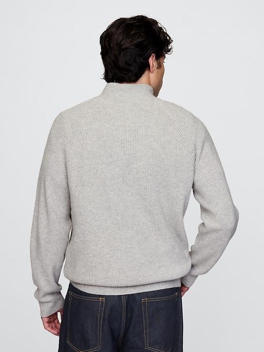 CashSoft Textured Quarter-Zip Pullover Product Image