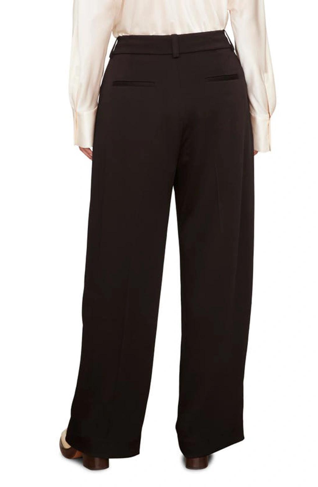 Tailored Wide Leg Trousers In Black Product Image