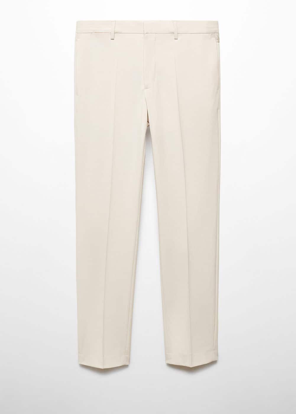 MANGO MAN - Stretch fabric super slim-fit suit pants ecruMen Product Image