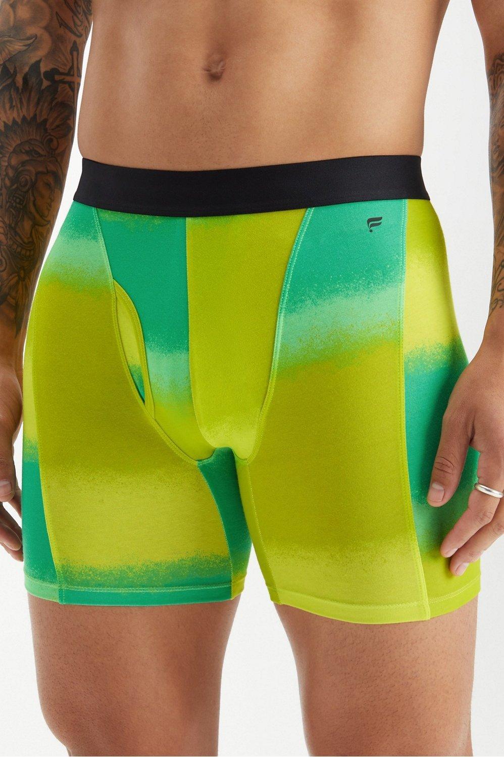 Fabletics Men The 24-7 Boxer Brief male Fresh Green Spraydiant Size XL Product Image