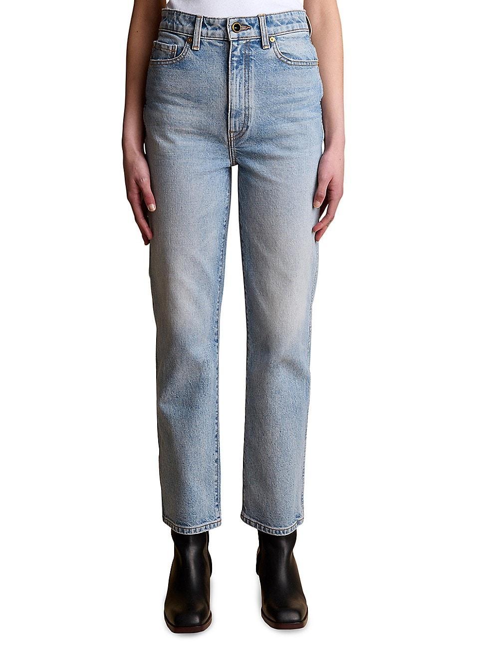 Womens Abigail High-Rise Straight Jeans Product Image