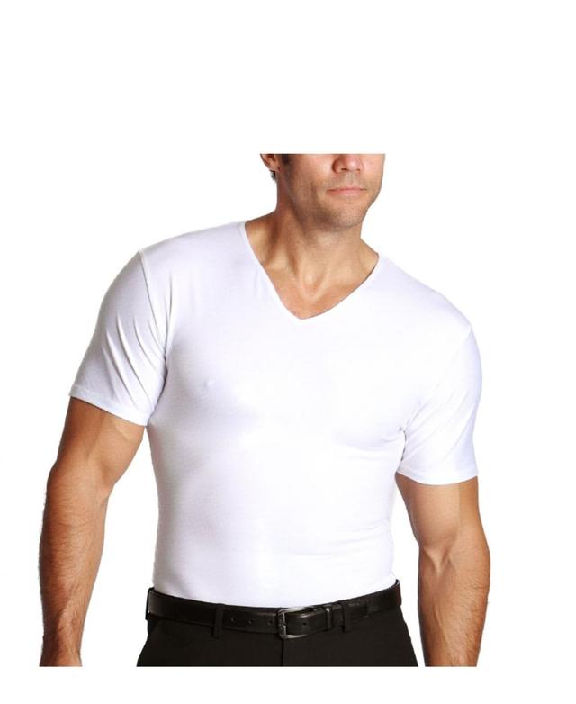 Mens Big & Tall Insta Slim Compression Short Sleeve V-Neck T-Shirt Product Image