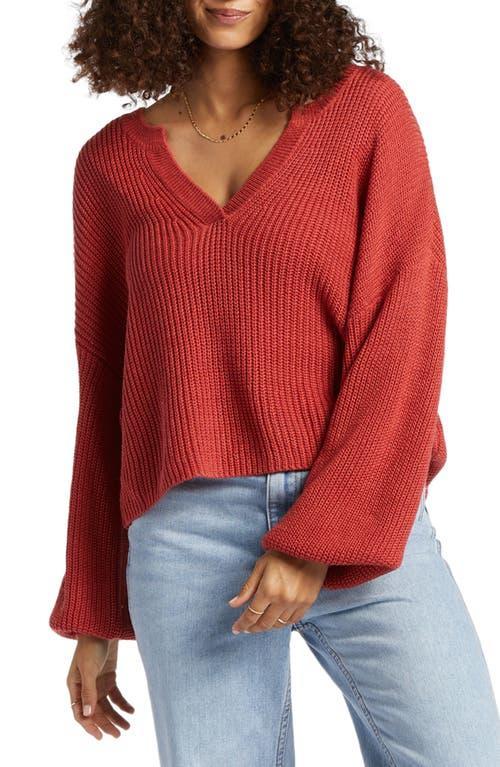 Billabong No Worries Relaxed Fit Split Neck Sweater product image