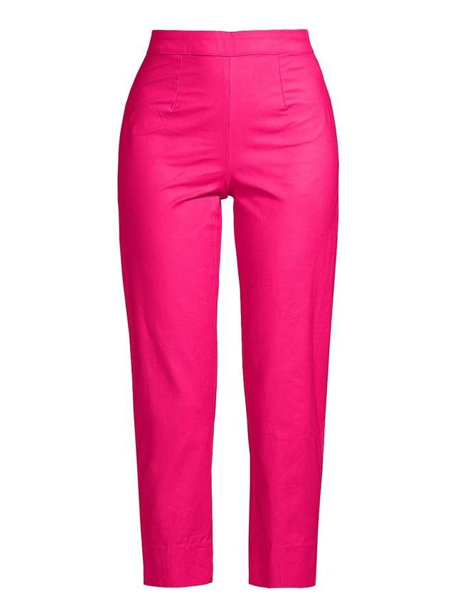 Womens Lucy Stretch Cotton Straight Crop Pants Product Image