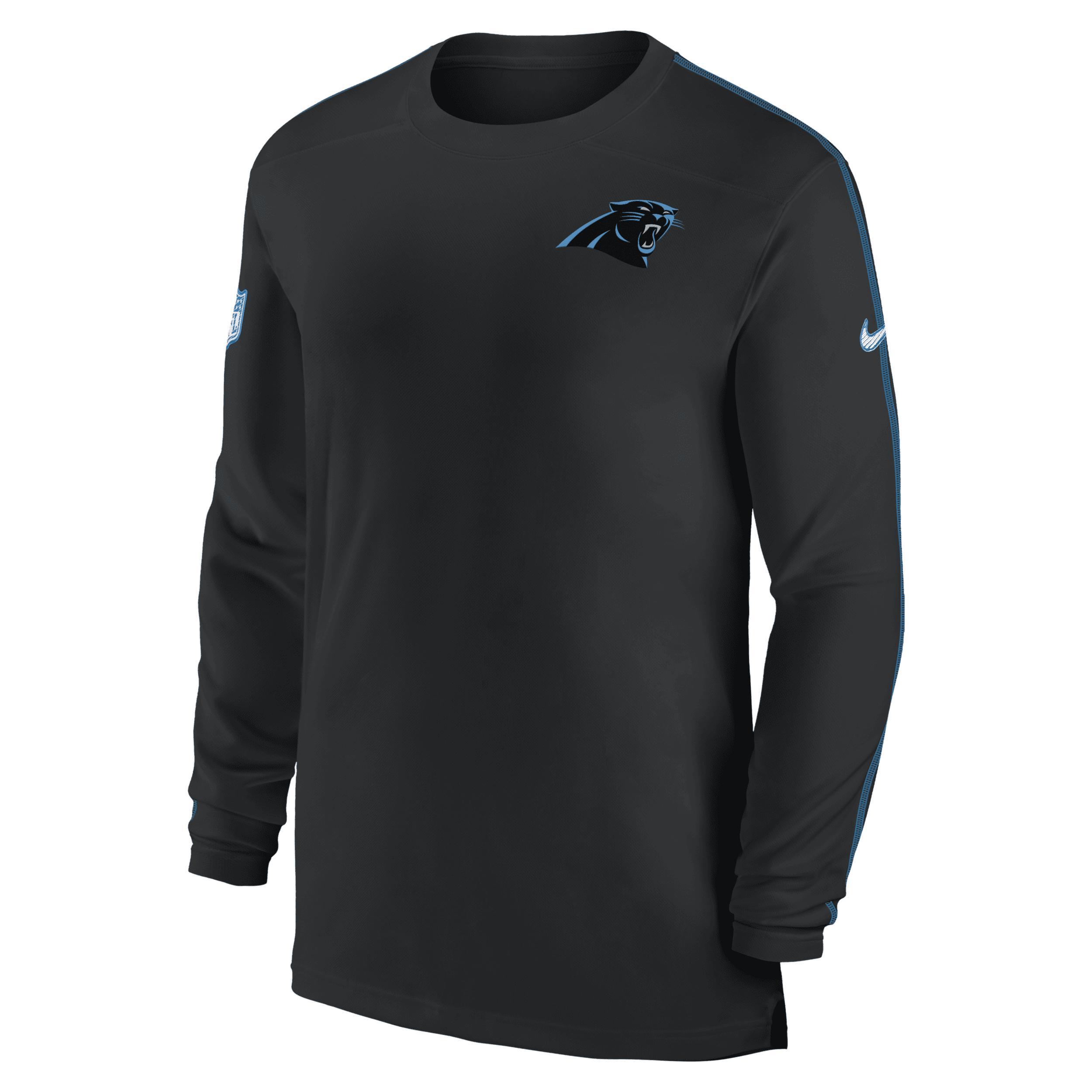 Carolina Panthers Sideline Coach Nike Men's Dri-FIT NFL Long-Sleeve Top Product Image