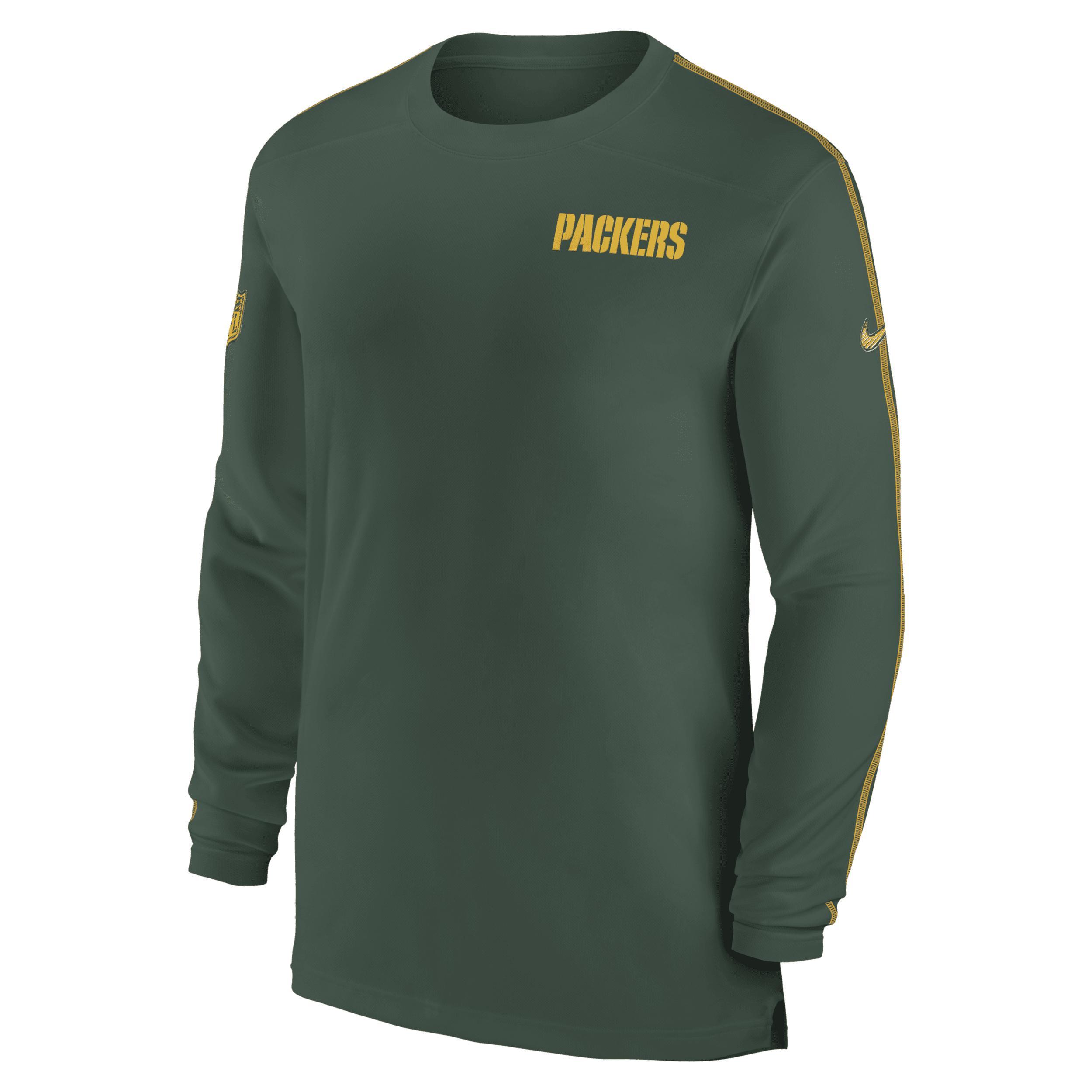 Green Bay Packers Sideline Coach Nike Mens Dri-FIT NFL Long-Sleeve Top Product Image