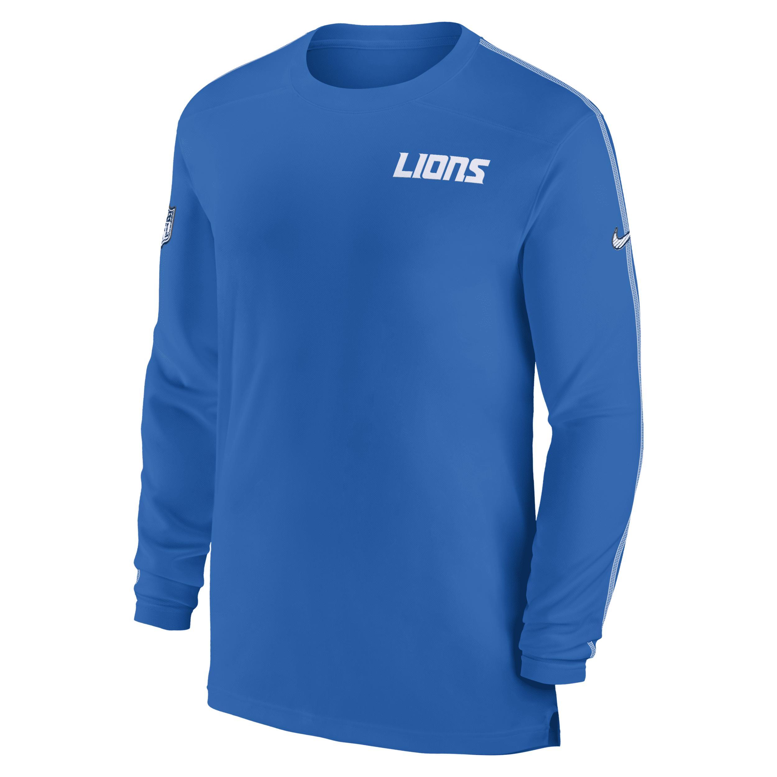 Detroit Lions Sideline Coach Nike Mens Dri-FIT NFL Long-Sleeve Top Product Image