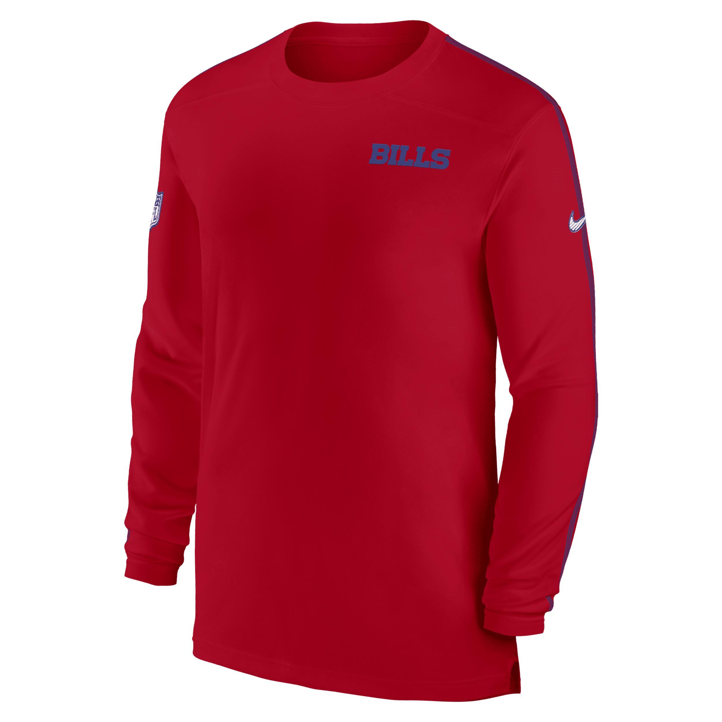 Buffalo Bills Sideline Coach Nike Men's Dri-FIT NFL Long-Sleeve Top Product Image