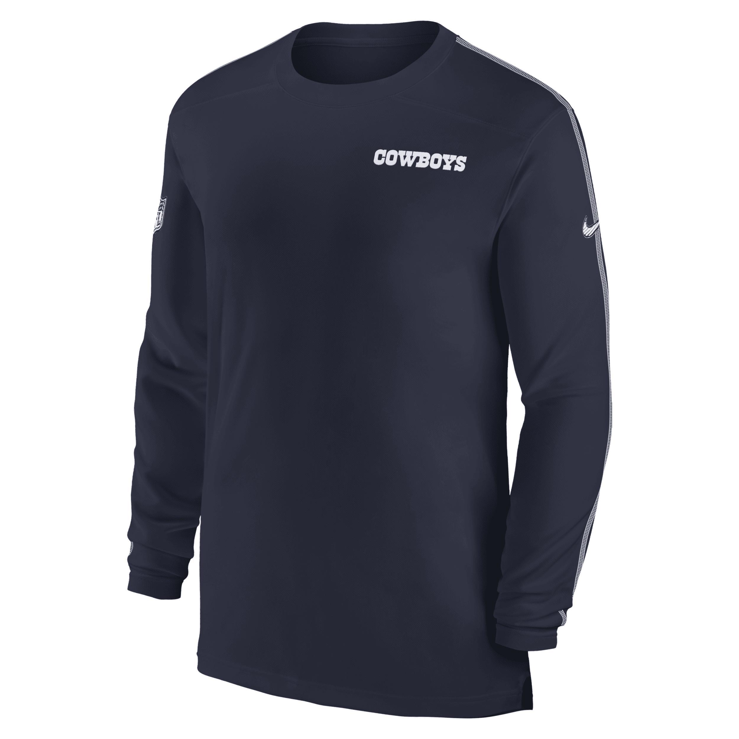 New York Giants Sideline Coach Nike Mens Dri-FIT NFL Long-Sleeve Top Product Image