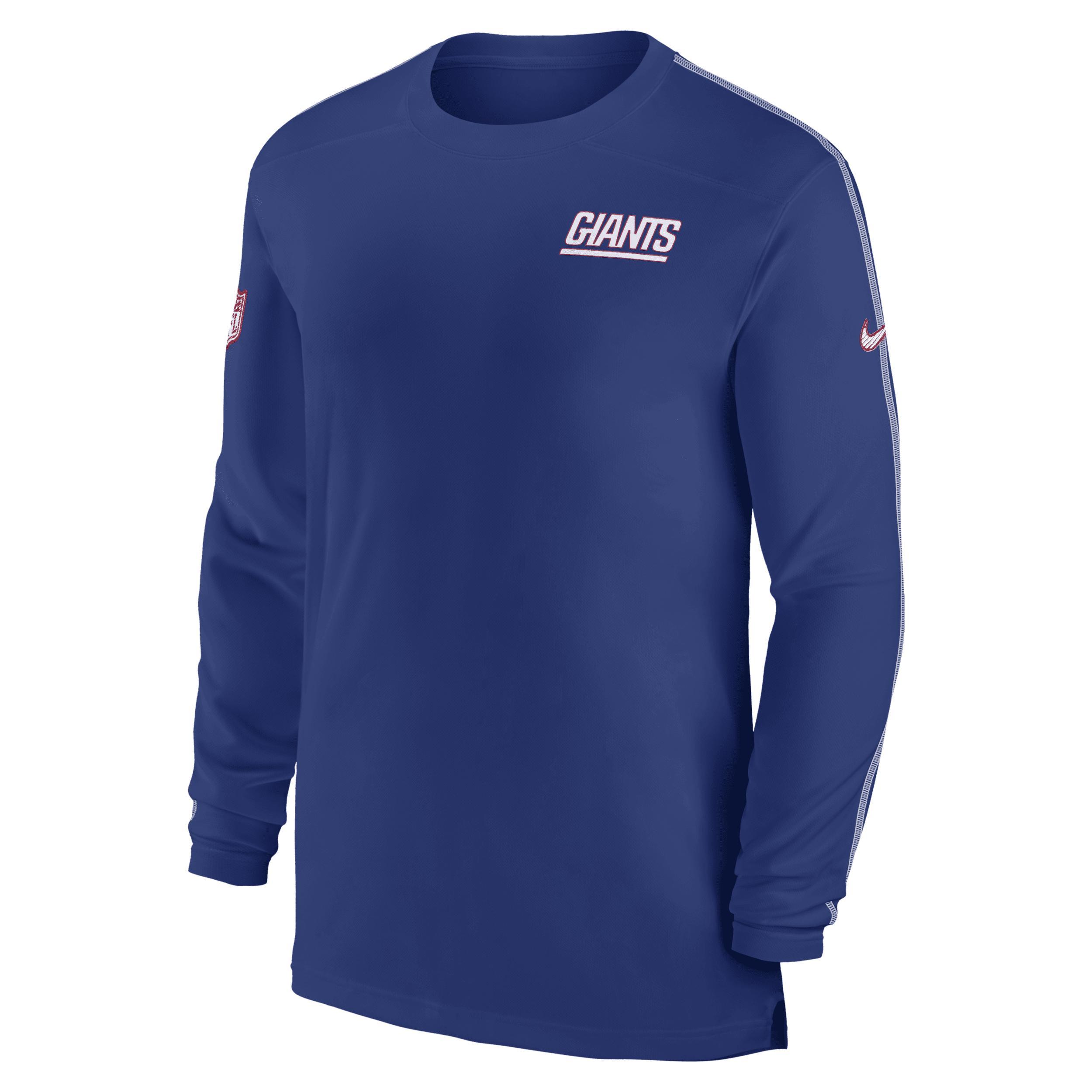 New York Giants Sideline Coach Nike Mens Dri-FIT NFL Long-Sleeve Top Product Image