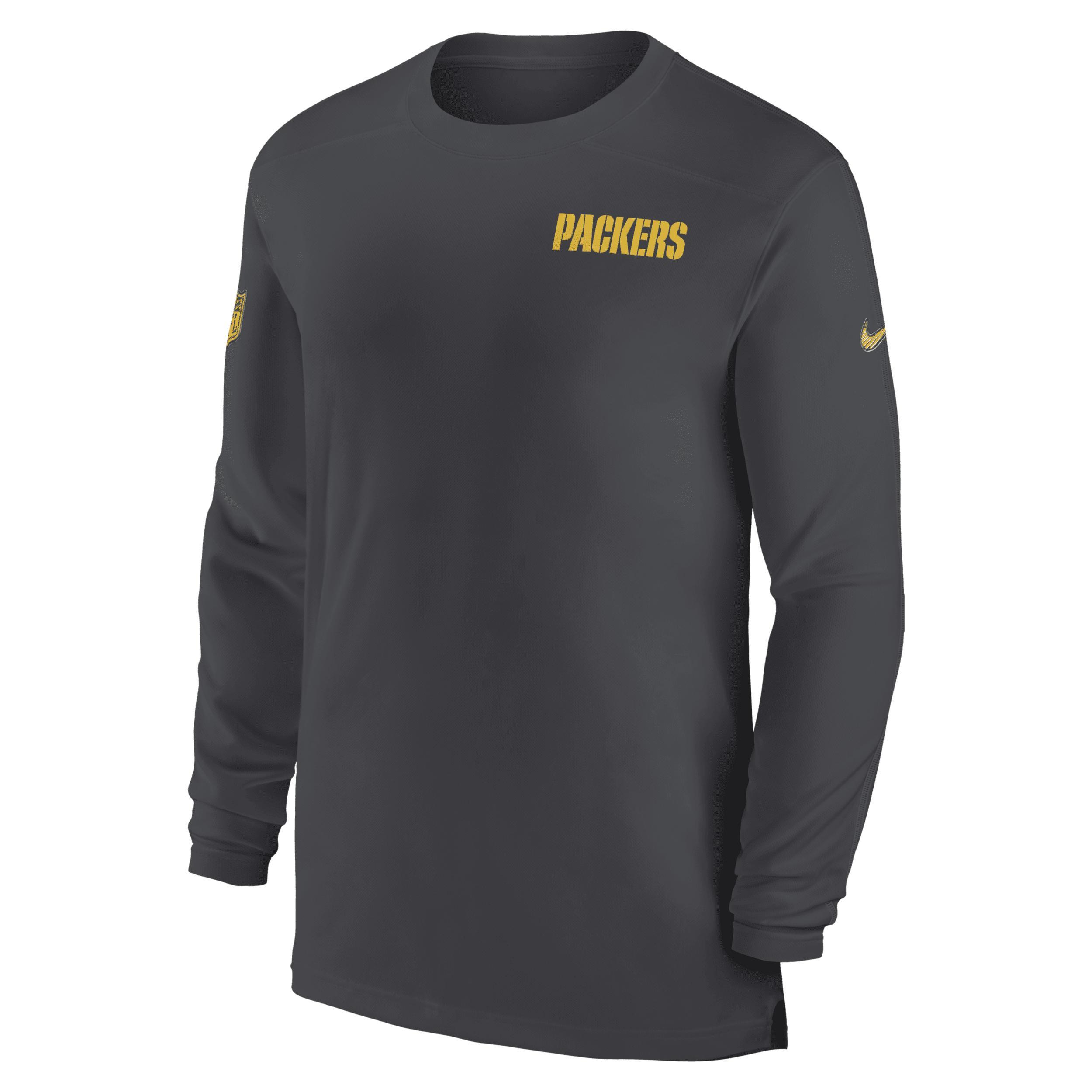 Green Bay Packers Sideline Coach Nike Mens Dri-FIT NFL Long-Sleeve Top Product Image