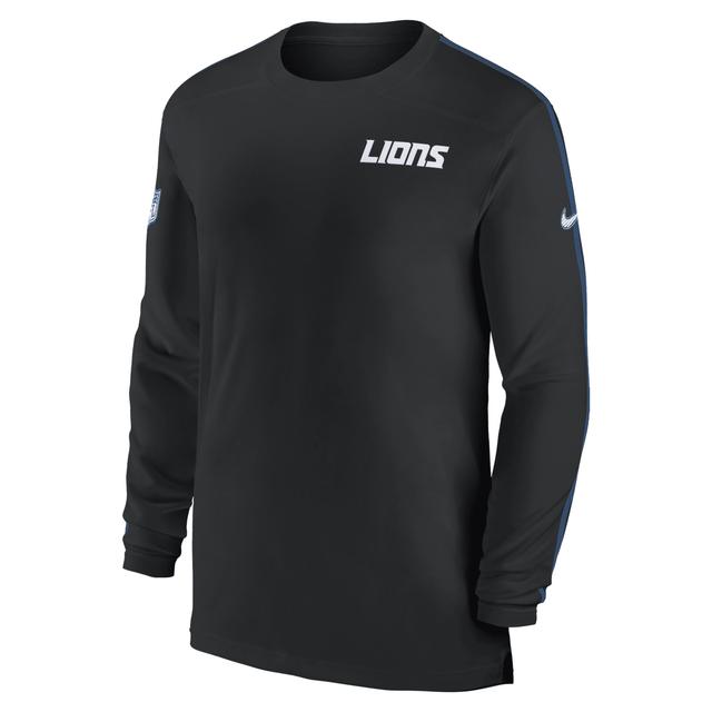 Detroit Lions Sideline Coach Nike Mens Dri-FIT NFL Long-Sleeve Top Product Image