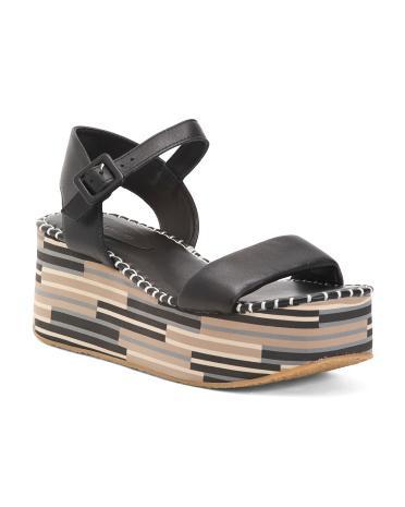 Leather Marley Platform Sandals for Women Product Image