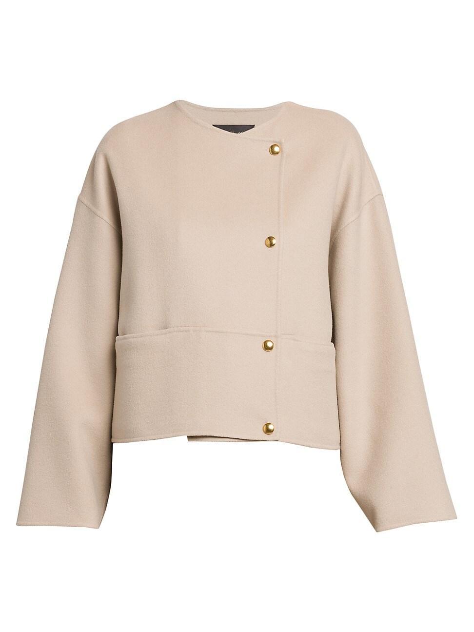 Womens Double-Faced Cashmere Jacket Product Image